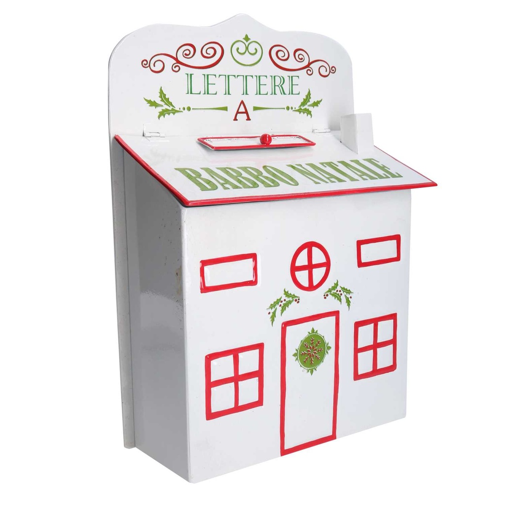 Cassetta Posta Metallo Bianco cm25,5x12x36
