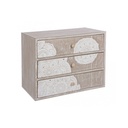 Cassettiera da appoggio con 3 cassetti - 28,5x17x20,5 cm