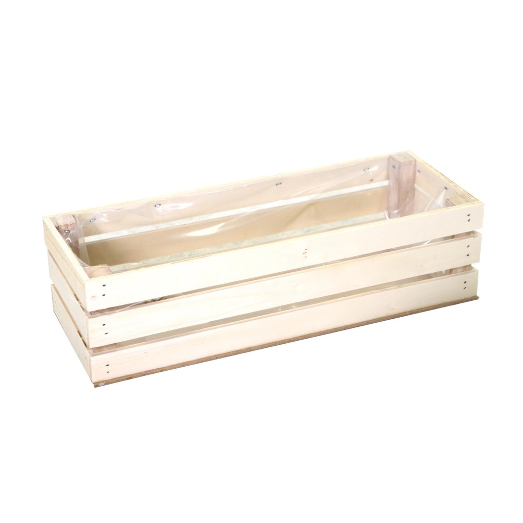 Cassetto in Legno Naturale con Nylon 32x16x12 cm