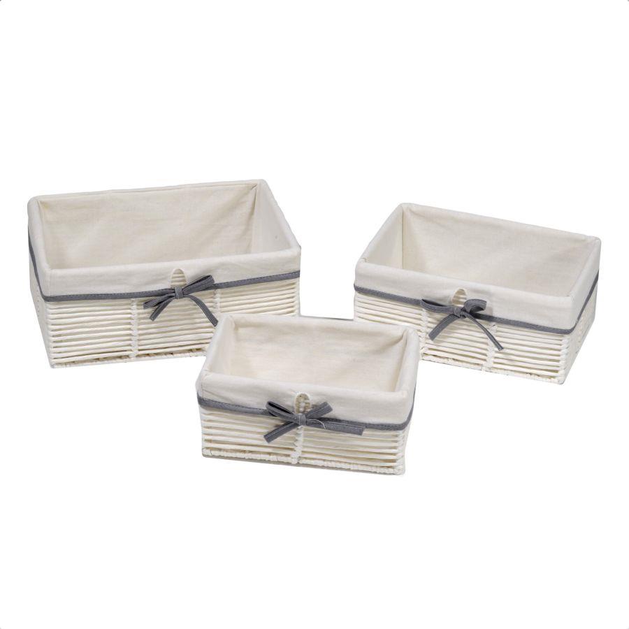 Cassetto Organizzatore Hilary 1-3 Bianco 38x27x16 cm