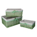 Cassetto in carta Hilary 1-3 verde chiaro 38x27x16 cm