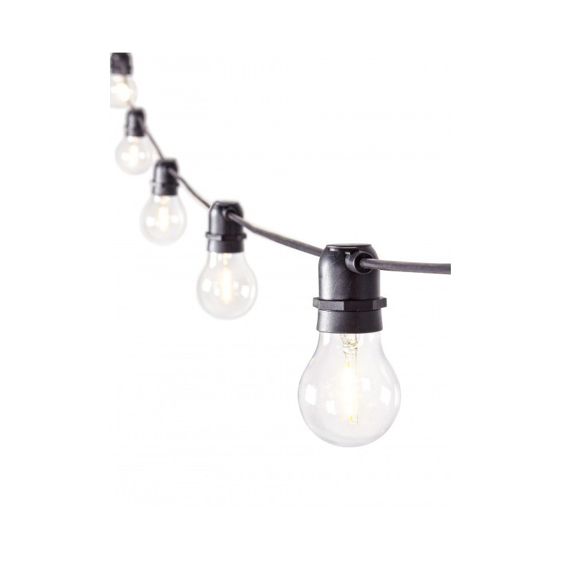 Catena luci esterno Bright 10 LED Trasparenti 8,4m