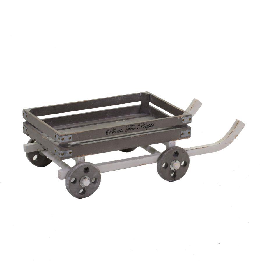 Cesta in legno naturale rettangolare cm48-70x38,5h22