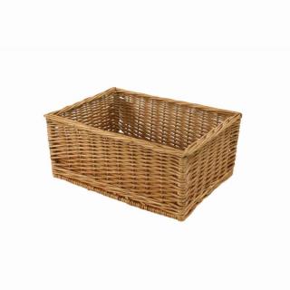 Cesta espositore rettangolare in vimini cm45x40h15
