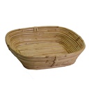Cesta rettangolare in giunco naturale cm31xh7x27