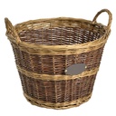 Cesta vimini mastello maxi 2 manici ø50x35 cm