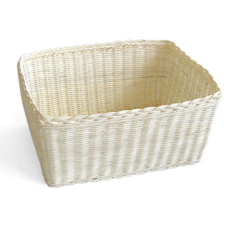 Cestina rettangolare in rattan naturale cm37xh18x27