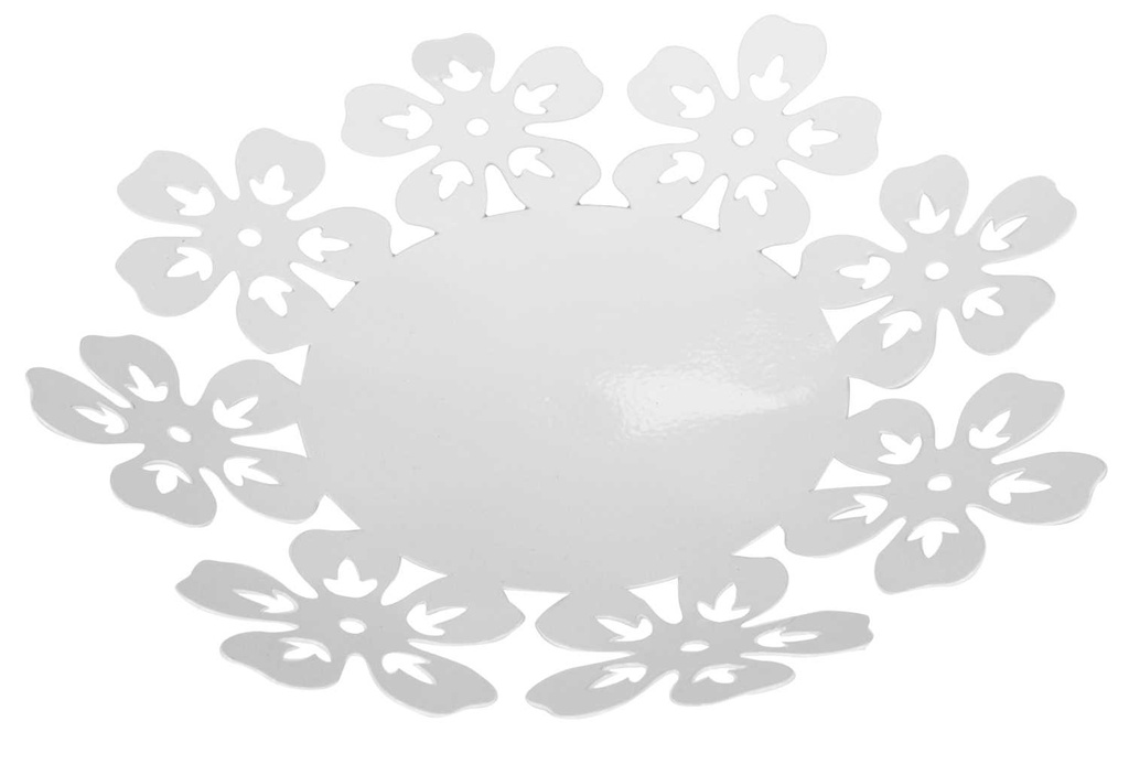 Cesto sottopiatto ferro bianco an-1842 Ø cm. 29 h 4,5