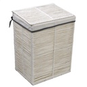 Cestone pieghevole bianco rettangolare cm30x40h55