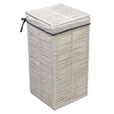 Cestone pieghevole bianco quadro cm31x31h60