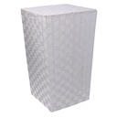 Cestone bianco foderato quadro cm33x33h53