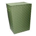 Cestone verde chiaro foderato rettangolare cm40x30h53