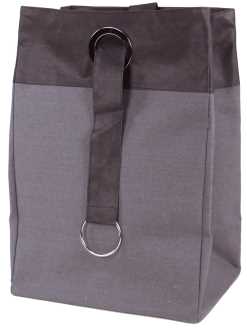 Cestone portabiancheria nero - 40 x 30 x 60 cm