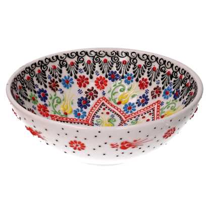 Ciotola Ceramica Bianco Tondo 20x13 cm