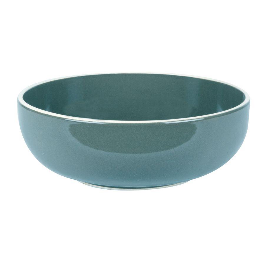 Ciotola insalatiera blu crema cmø23h8,5