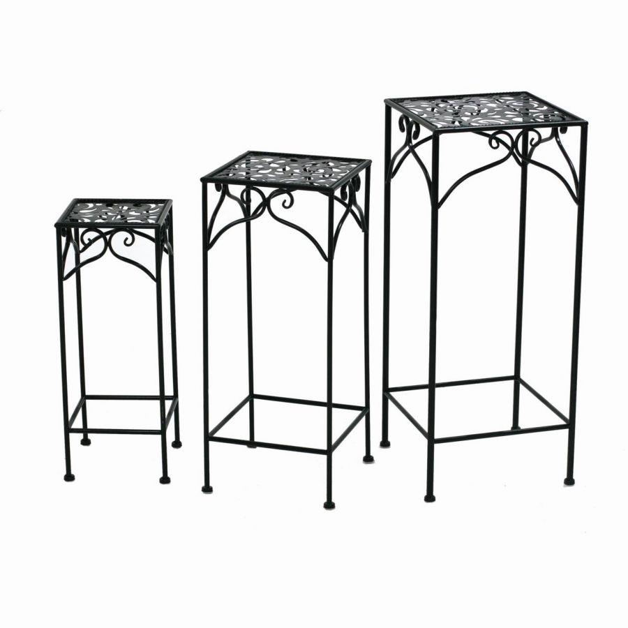 Colonnina metallo nera 1-3 cm30x30h73 quadra alta