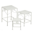 Colonnina Metallo Milena 1-3 Quadra Bassa Bianco 30x30h43