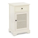 Comodino classico con 1 anta e 1 cassetto - 42x32x72h cm