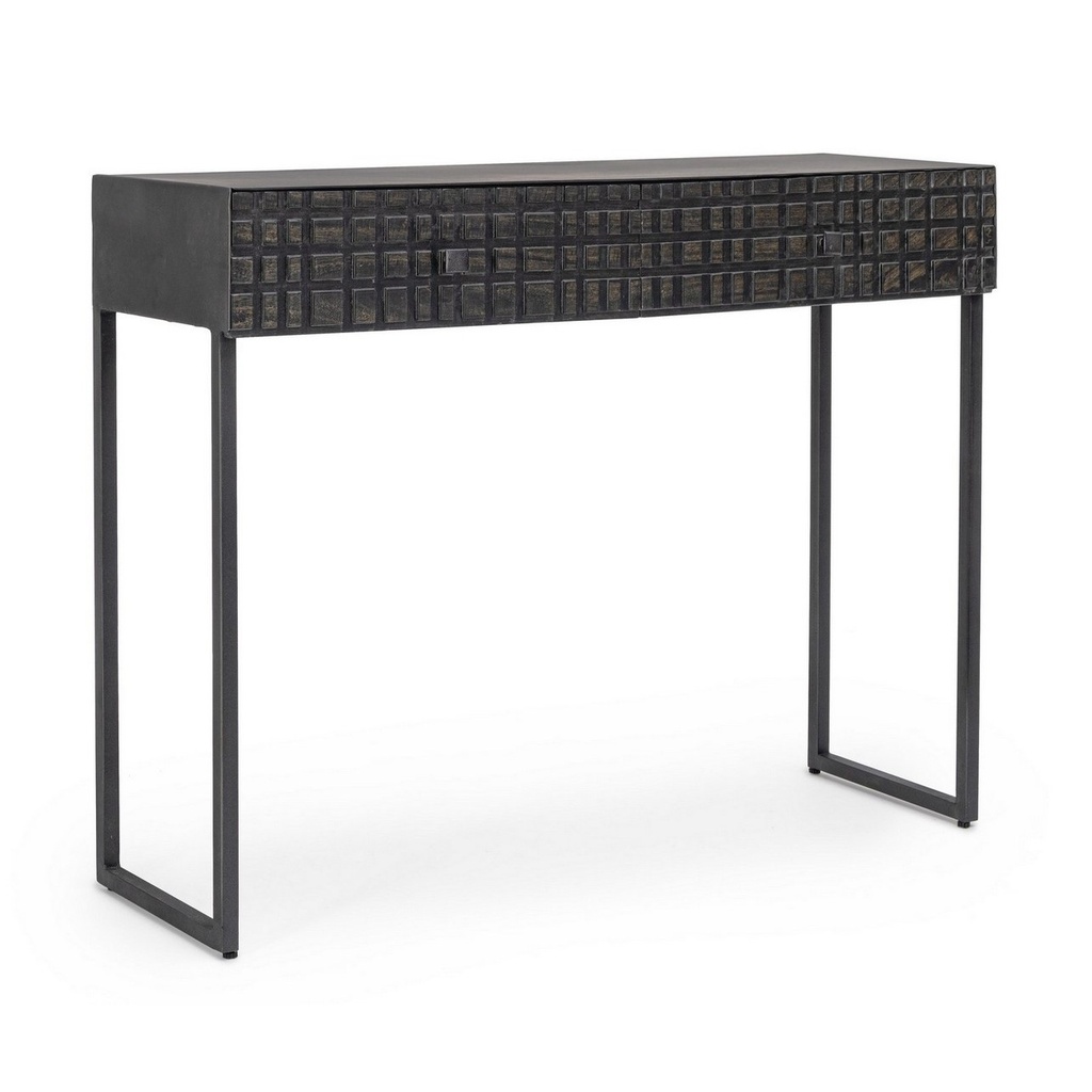 Consolle Dorset  2 cassetti stile industriale