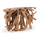 Consolle in legno di radice di Teak - 120x40x77 cm