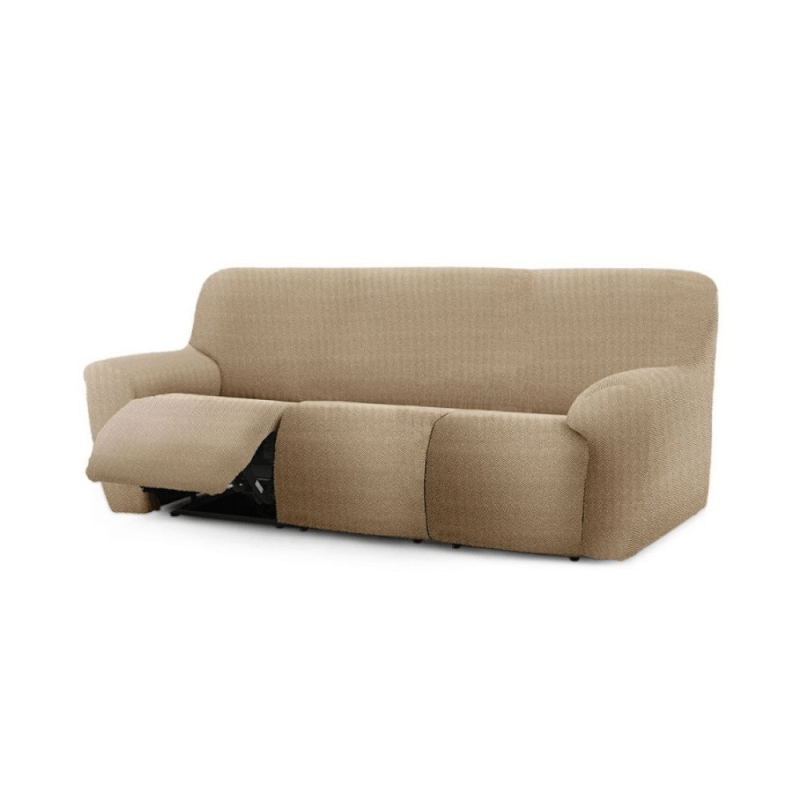 Copridivano Jaz recliner 3 posti beige 200-260