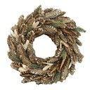 Coroncina con foglie marrone verde ø30h7,5