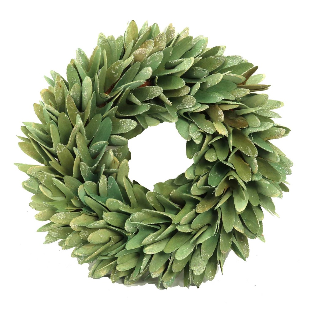 Coroncina con foglie verde acqua ø32h7