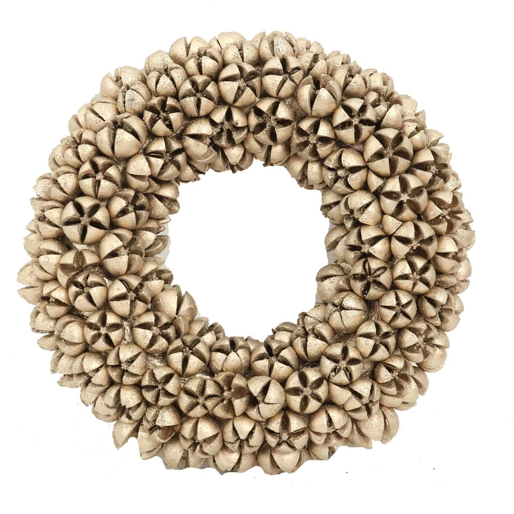 Coroncina Glitter Champagne ø29x6,5 cm