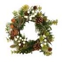 Coroncina verde tonda in plastica cm ø30