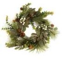 Coroncina verde tonda in plastica cm ø40