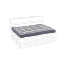 Cuscino per Pallet Seduta Riga Antracite 120x60x15 cm