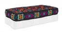 Cuscino Seduta Divano Latika Fantasy 100% Cotone Trapuntato a Mano