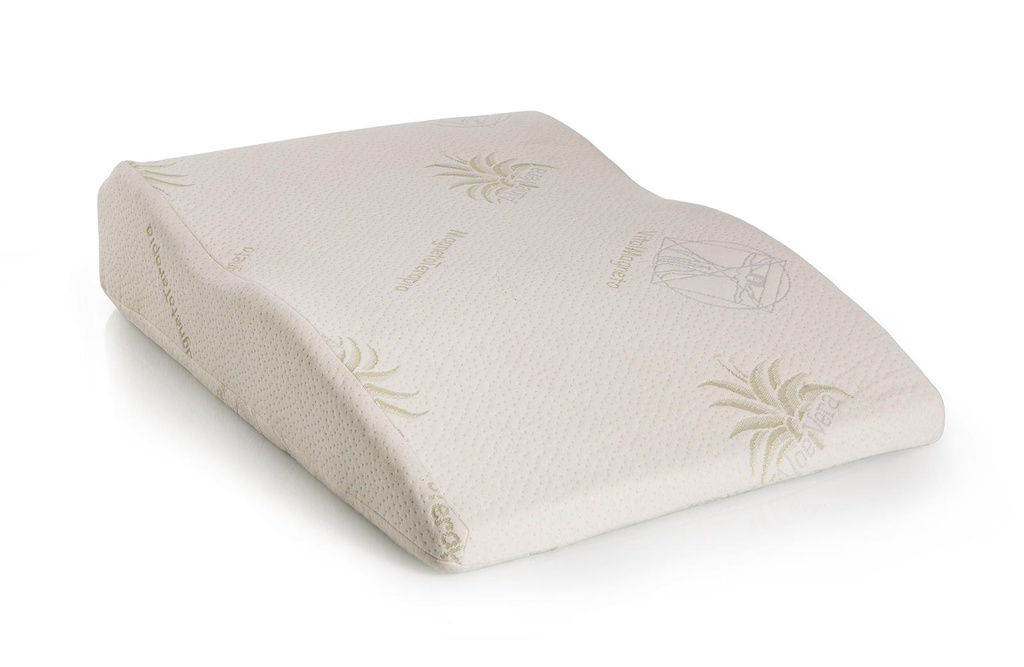 Cuscino in memory foam bianco di alta qualità, 14x18x4 cm