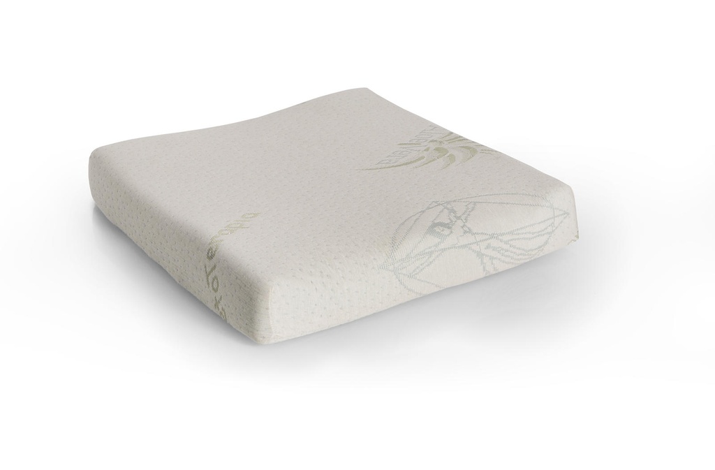 Cuscino in memory foam bianco 42x42x7 cm