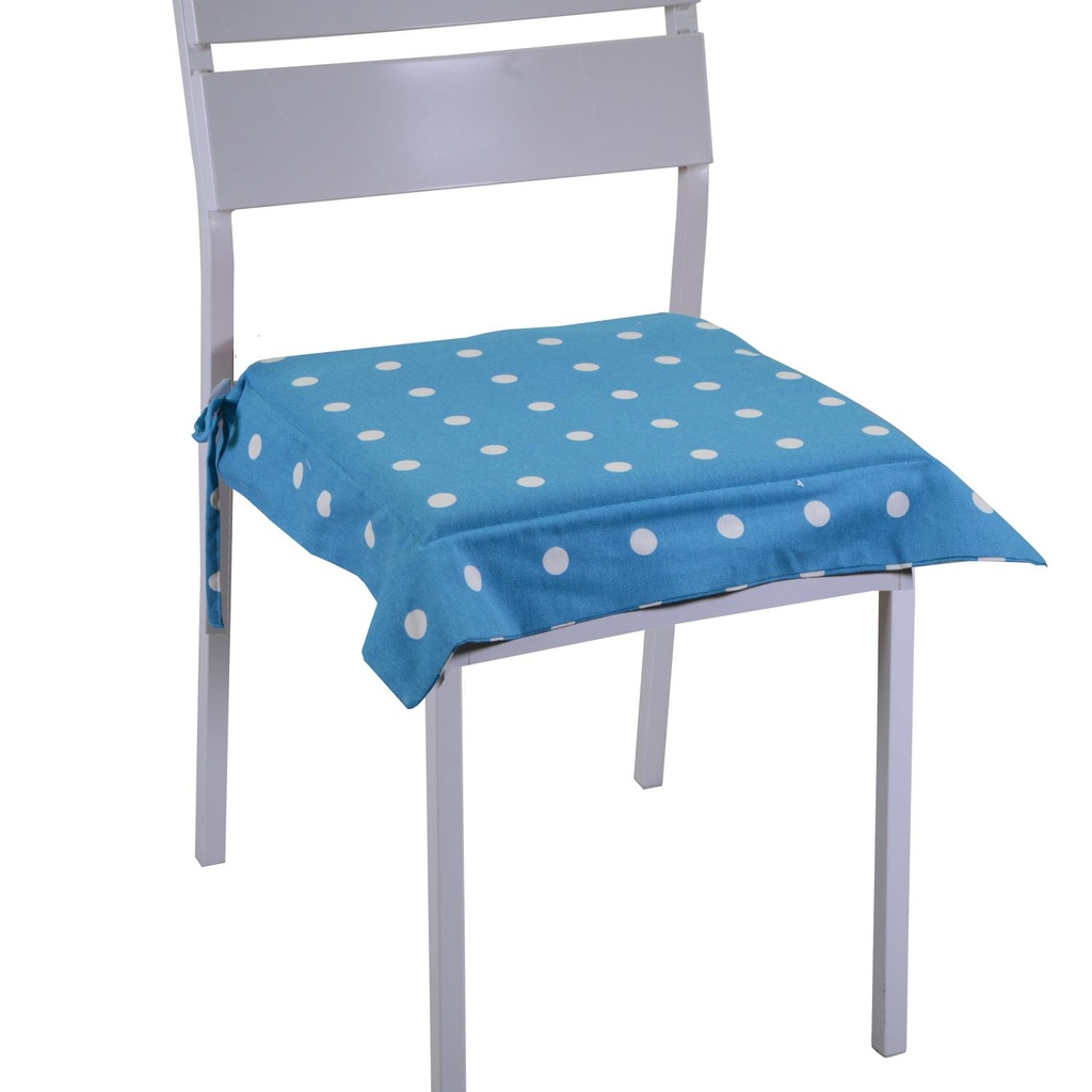 Cuscino Decorativo a Pois Blu Petrolio - 40x40 cm
