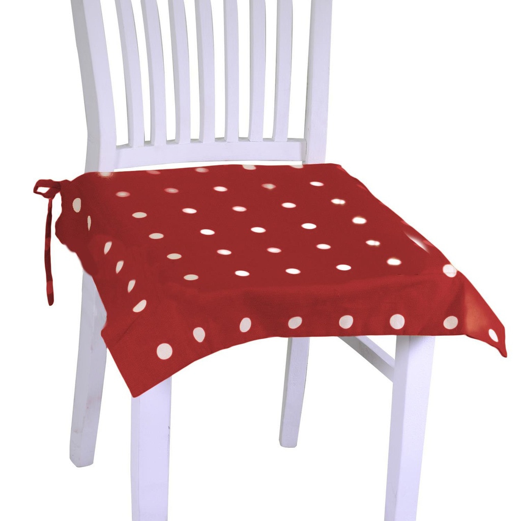 Cuscino a pois bordeaux quadro 40x40 cm