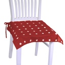 Cuscino a pois bordeaux quadro 40x40 cm