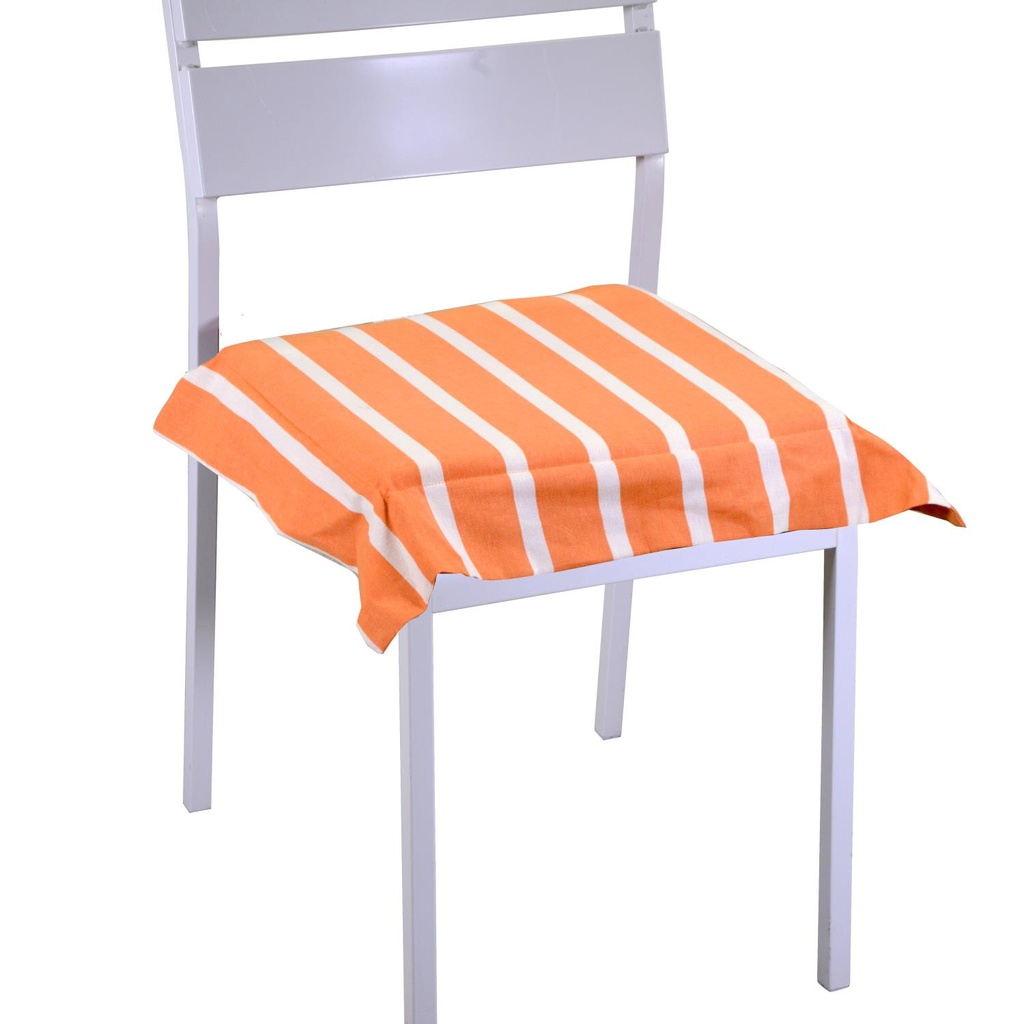 Cuscino Pop Righe Arancione Quadro 40x40x4 cm