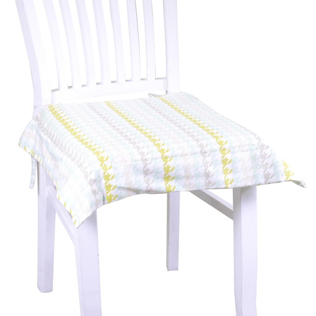 Cuscino Sedia London Verde Quadro 40x40x4 cm