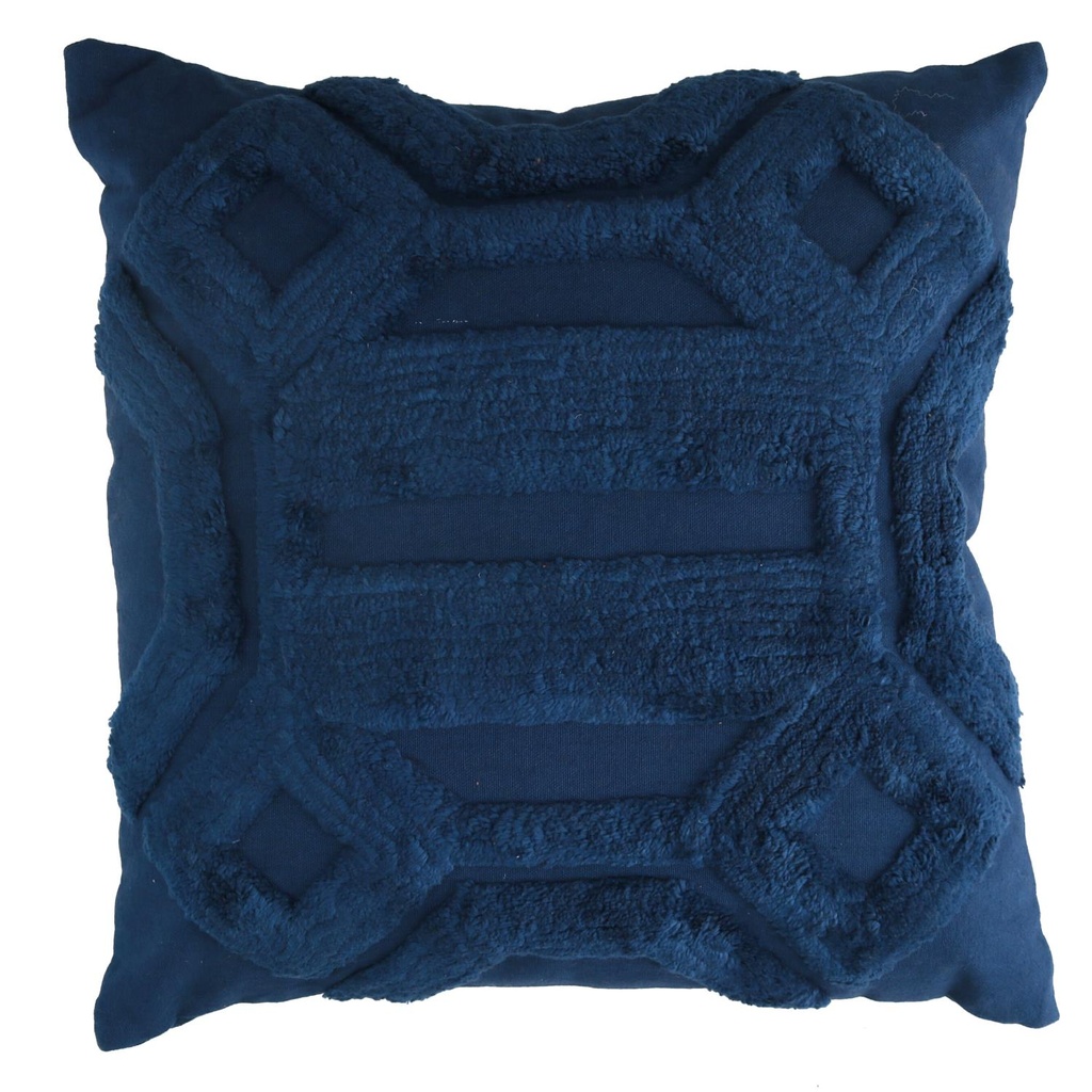 Cuscino Tessuto Blu 40x40h12