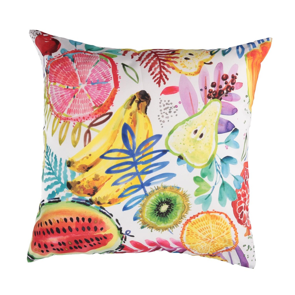 Cuscino tessuto frutta quadro 43x43x12 cm