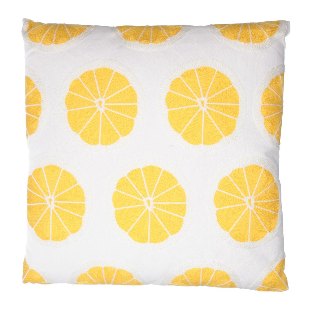 Cuscino Tessuto Limoni Quadro 45x45x10 cm