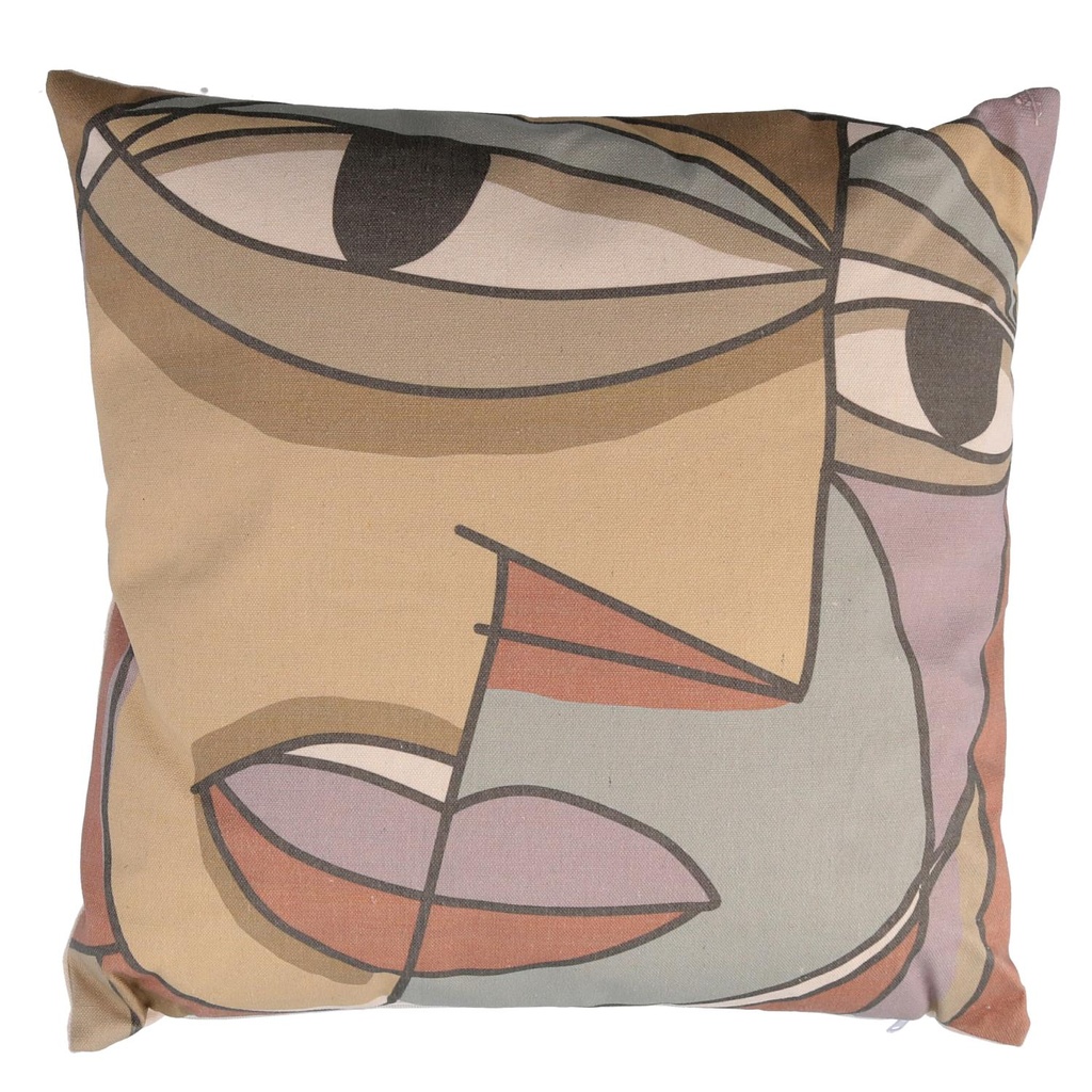 Cuscino Multicolor Quadro Tessuto 38x38 cm