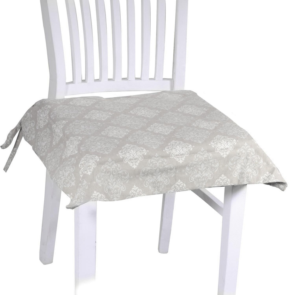 Cuscino in broccato beige Venice cm40x40h4