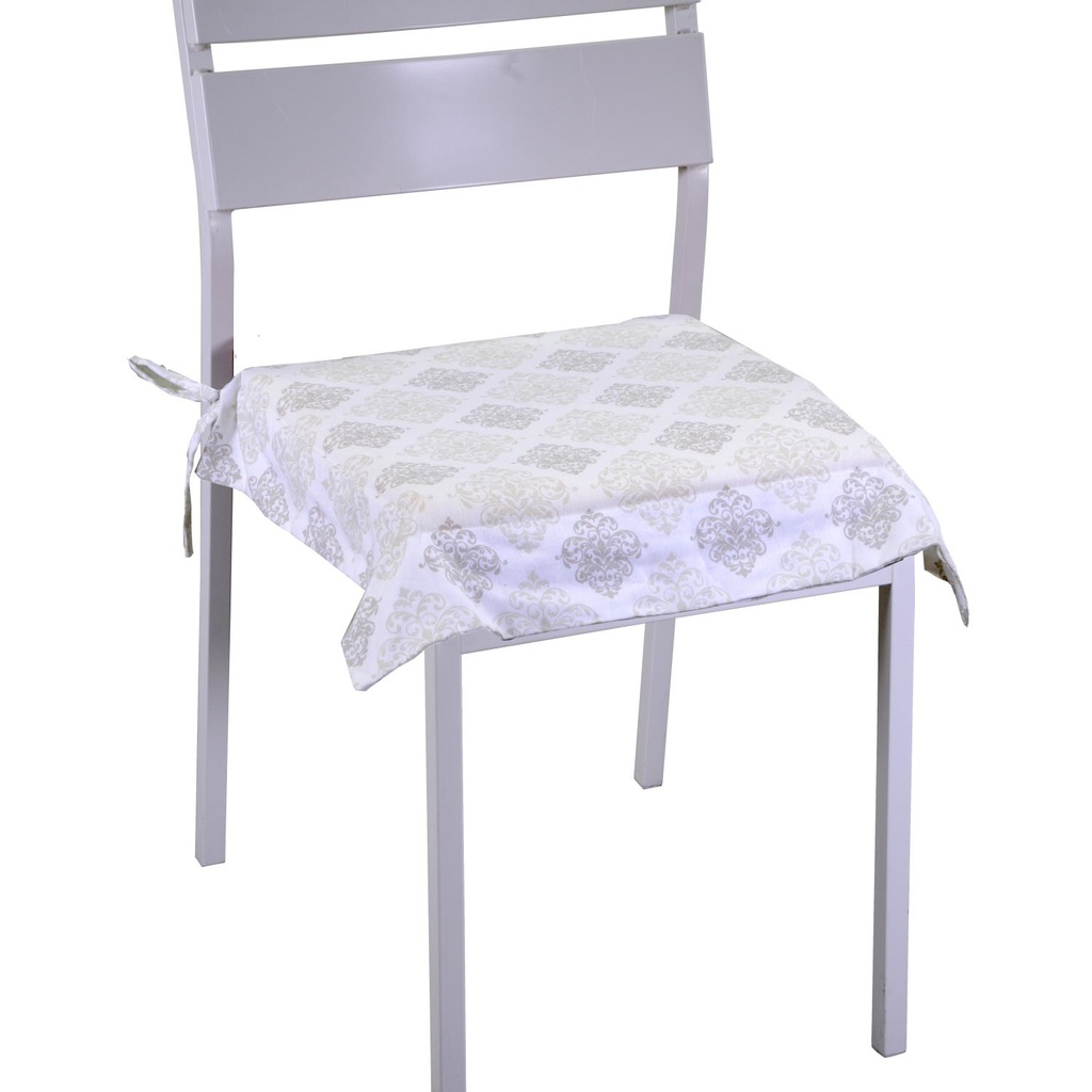 Cuscino in broccato bianco Venice, 40x40 cm