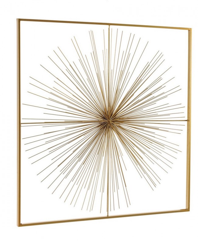 Decorazione Parete Auriel 90x90 in Acciaio Verniciato a Polvere