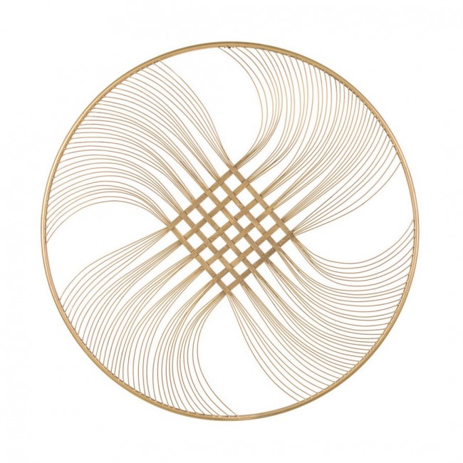 Decorazione Parete Zaira Oro Ø90x1.8h