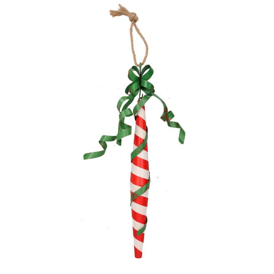 Decorazione albero metallo bastoncino 7x29x50 cm
