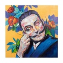 Dipinto olio su tela Village 100x100 cm