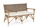 Divano 2P C-C Tarifa in Rattan Intrecciato